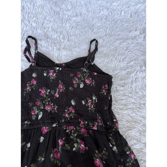 Abercrombie Kids Girls Sz. 13/14 Slate Gray Floral Lined Sundress. So Pretty - Picture 9 of 10